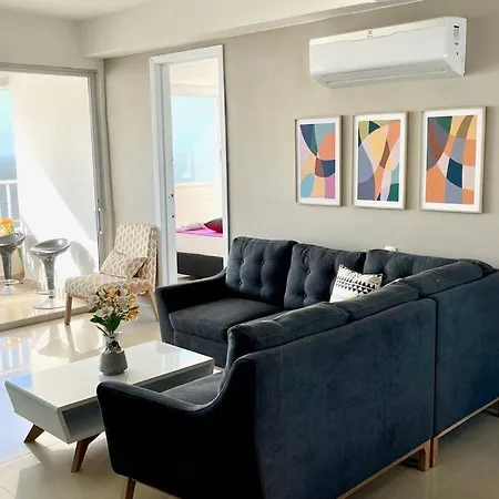 Apartamento Moderno, Frente Al Mar En Bocagrande Apartamento Cartagena